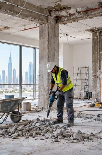 Concrete Repairing Works — illustrative business-related service photograph